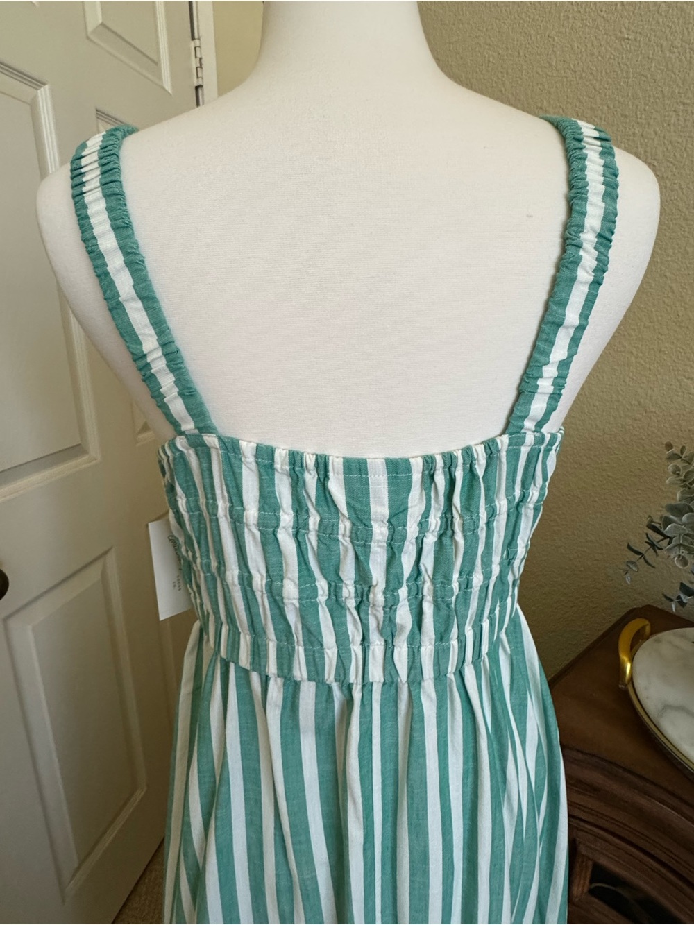 NWT Universal Thread Green Stripe Maxi Dress M - Picture 8 of 15